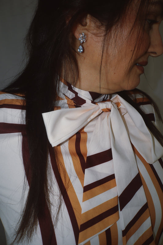 The Milano Stripe Bow Dress.