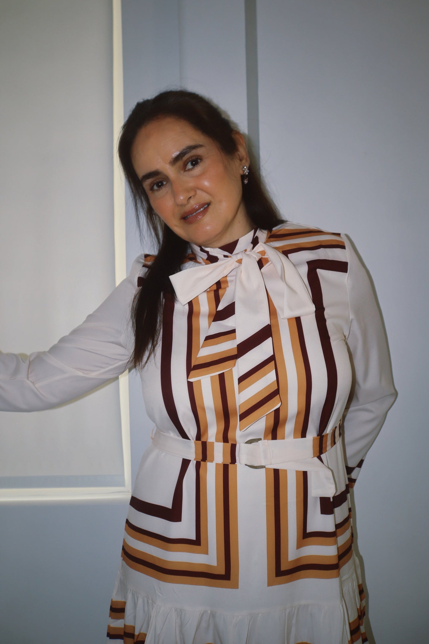 The Milano Stripe Bow Dress.