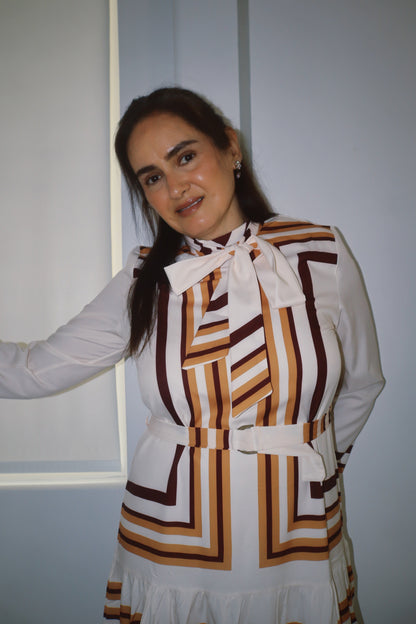 The Milano Stripe Bow Dress.