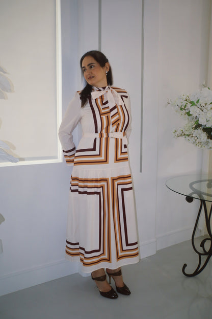 The Milano Stripe Bow Dress.