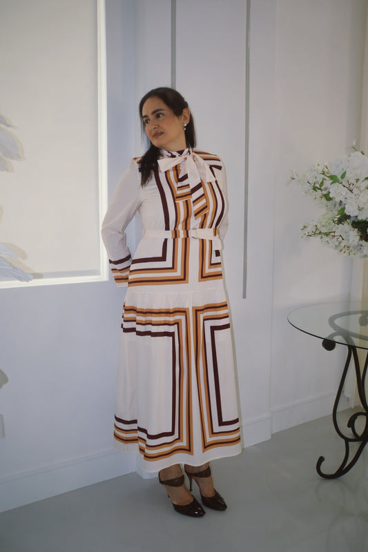 The Milano Stripe Bow Dress.